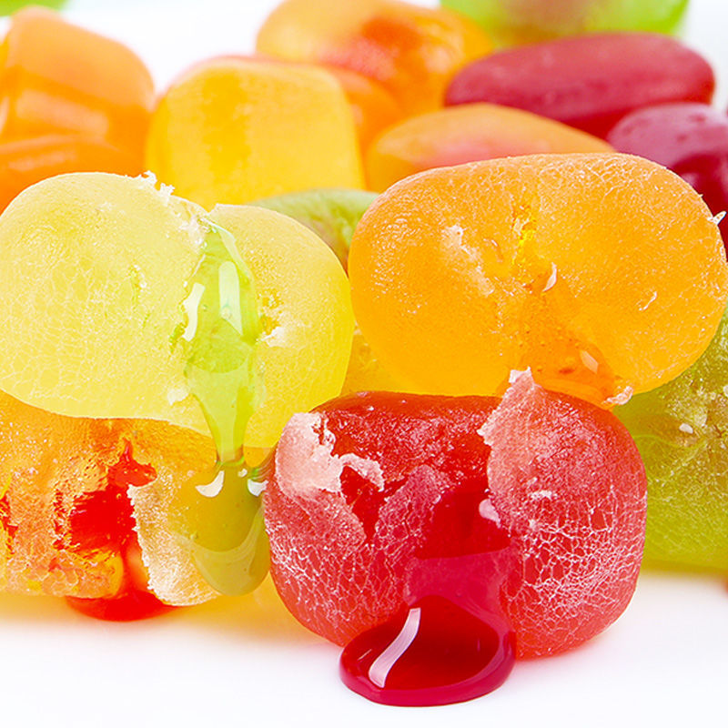 俄罗斯进口kdv小蜜蜂什锦水果味夹心qq软糖果汁混合味网红零食品