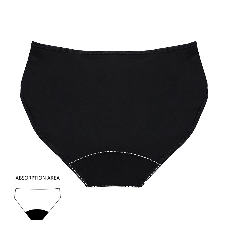 Plus Size Foreign Trade Menstrual Period Physiological Underwear Women's Low Waist Side Leakage Prevention Four-Layer Aunt Underwear Free of Sanitary Weight Sanitary Panty