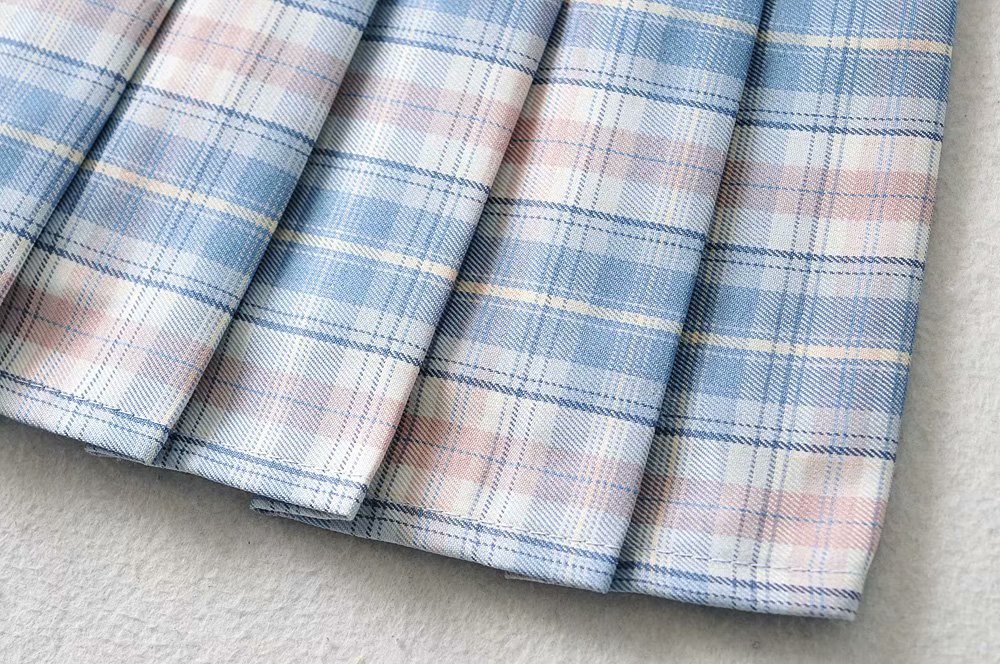 欧美跨境批发亚马逊女装2021夏季新款浅色系格纹短裙裤a7hsq17g