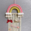 ins Nordic weave Rainbow Hair ball Silk ribbon Hairpin Card issuance Storage Wall decoration Wall decorate Pendants Arrangement