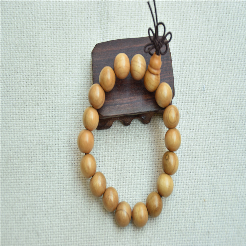 Wholesale/1.2/1.5/1.8/2.0 Lacquer round Beads Buddha Beads Rosary Peach Wood Bracelet Peach Wood Bracelet