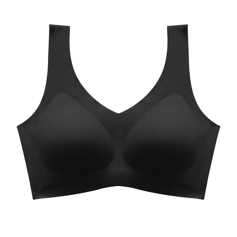 Cloud Seamless Underwear Women's Wireless Beauty Back Comfortable Sports Big Chest Small Upper Support Breathable Sleep plus Size Bra