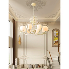 法式轻奢复古水晶灯宫廷客厅餐厅创意个性清新奶油卧室灯大气灯具