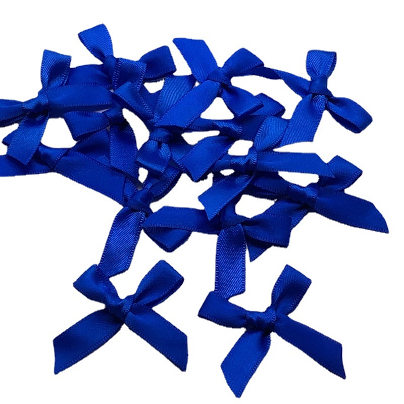 3分涤纶缎带小花手挠蝴蝶结丝带小花服装辅助纯手工制作小花材料