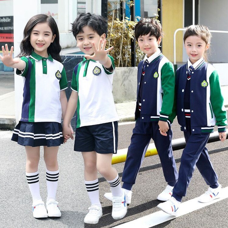 校服小学生春秋装儿童运动套装时尚休闲四件套幼儿园园服秋冬班服