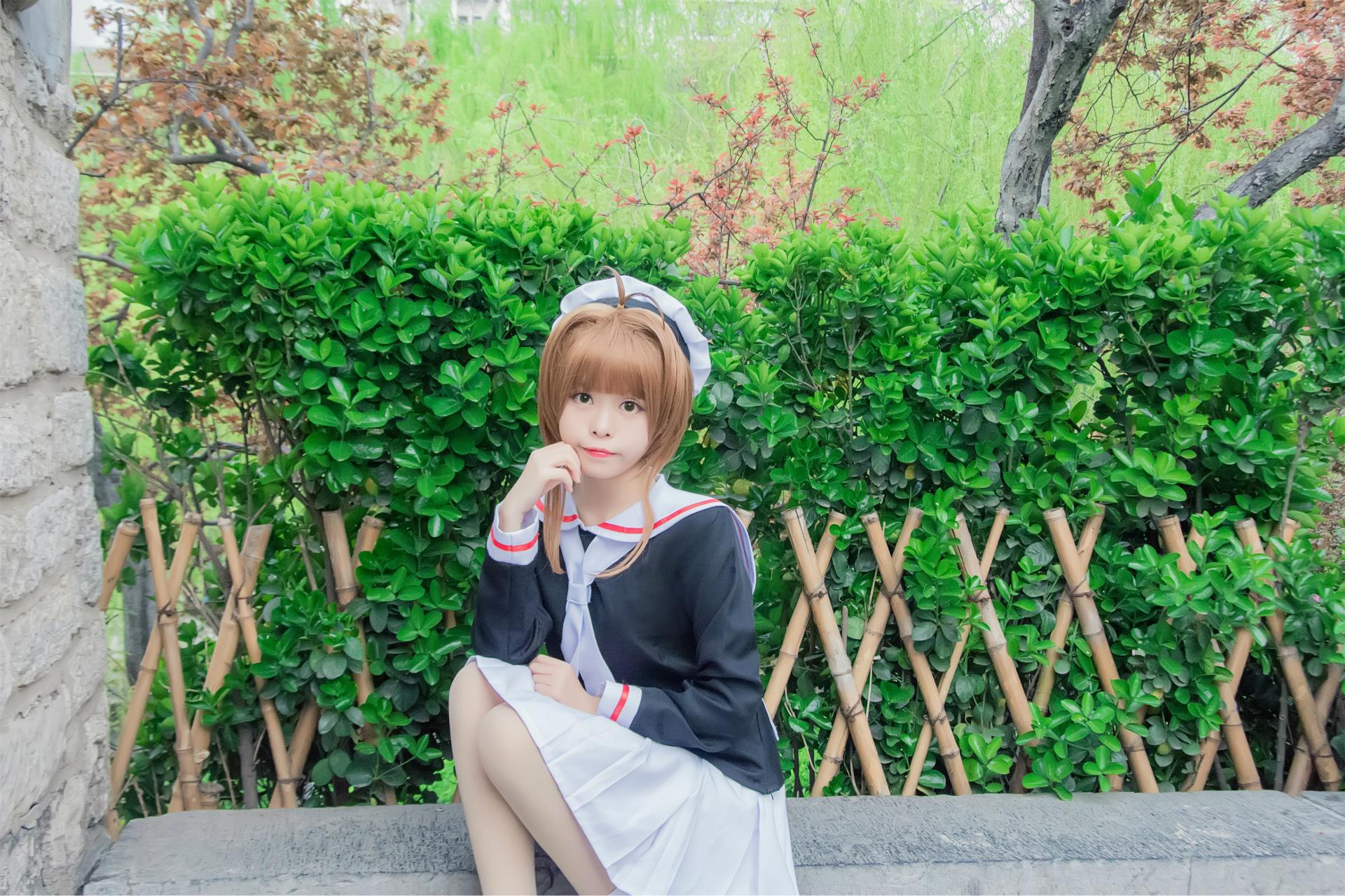 百变小樱 摩卡少女樱 木之本樱 cos服 cosplay服装 水手服 校服