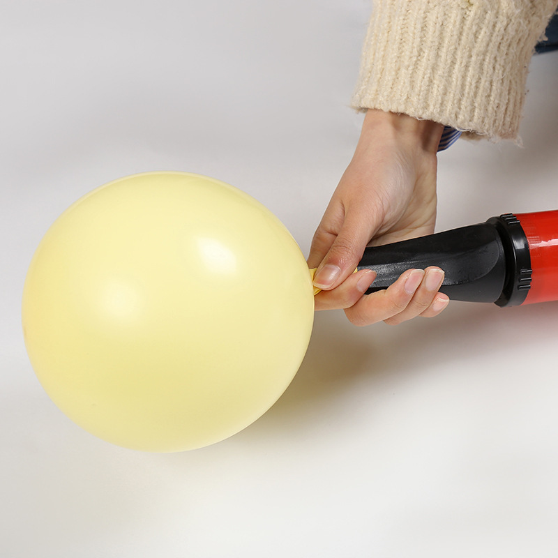 Manual Balloon Pump Portable Inflatable Cylinder Inflatable Balloon Tool Hand Push Pump Flat Mouth Plastic Pump