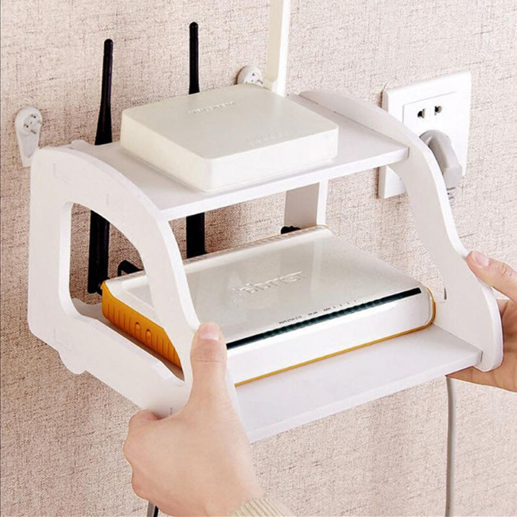 Wireless Router Storage Box Wall-Mounted Set-Top Box Rack Bracket Simple Optical Modem Wire Socket Finishing Box