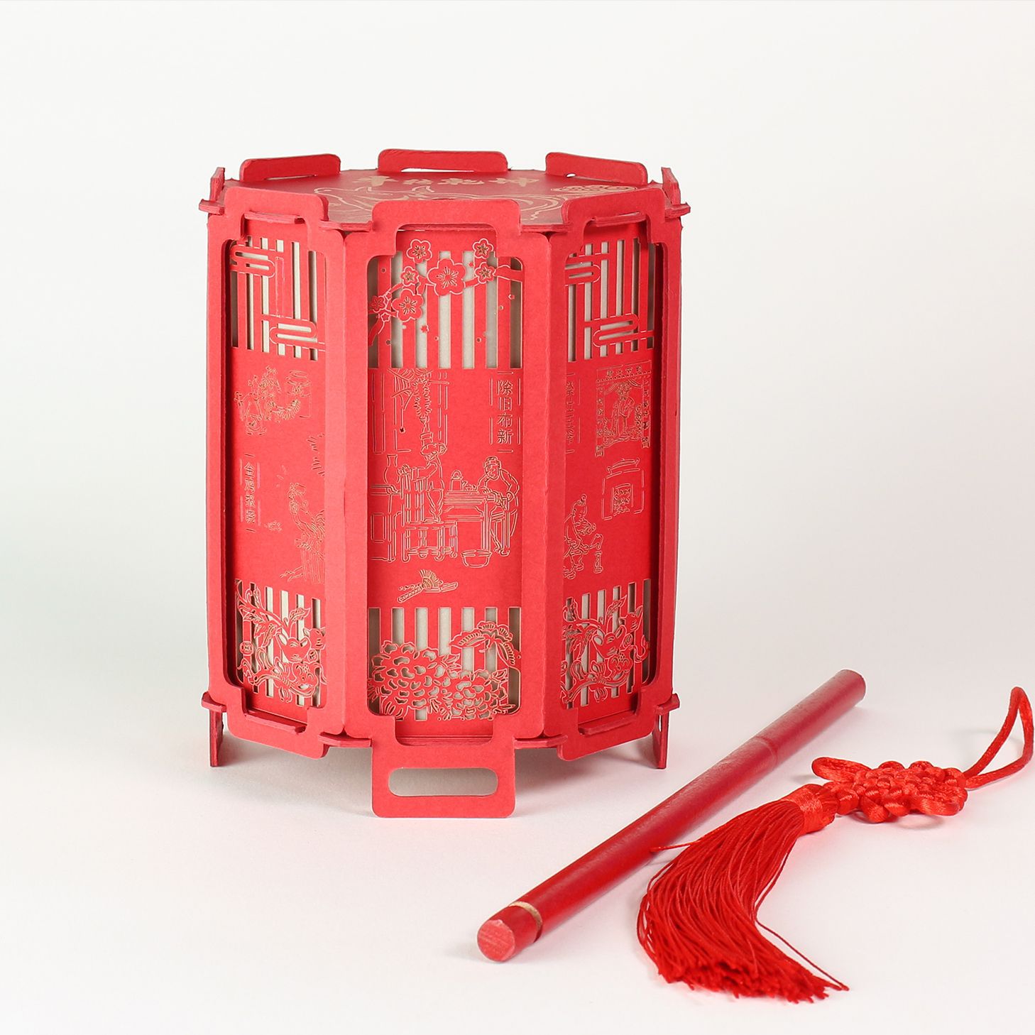 故宫灯儿童手提灯笼宫灯手工diy纸雕灯led端午节中国风礼物批发