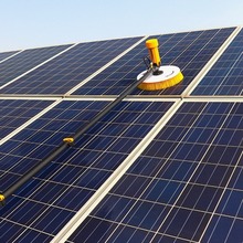 太阳能板清洗机器人自动便携式屋顶电动光伏发电清洗机玻璃旋转刷