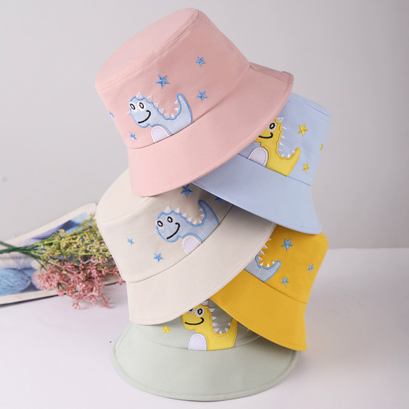 Children's Bay Hat Sun Hat Baby Dinosaur Bucket Hat New Men's and Women's Bay Hat Sun Hat Outdoor Sun Hat Wholesale