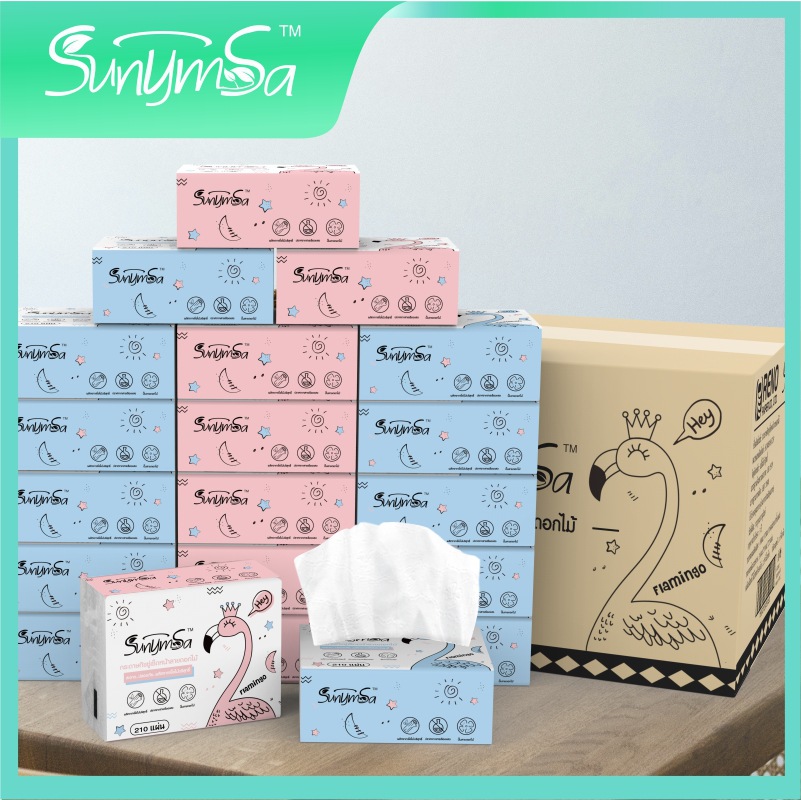 [Foreign Trade Export] Shu Yunxiang Small Bag Tissue Full Box 40 Packs Thai Version Dining Napkin Wipe Mouth Paper Extraction