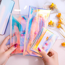 PVC Transparent Cosmetic Bag Women Makeup Storage Clear跨境