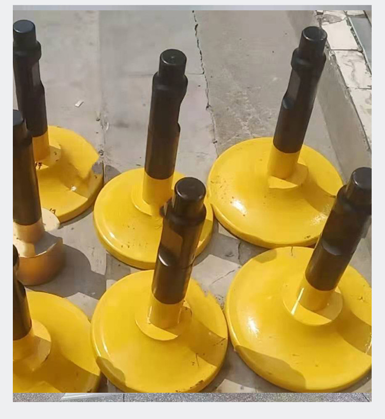 工程路基夯实破碎锤头 圆形底座直径夯头钎杆 挖机配件振动锤头