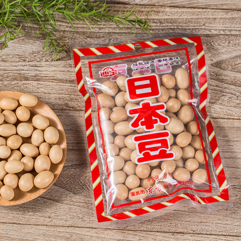 迪宝日本豆办公室零食8090后怀旧经典小吃裹衣花生豆坚果