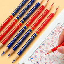 中华牌红蓝双色铅笔医学特种铅笔标图绘图写字木工护士专用记号双