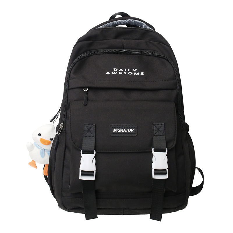 2023 New Fashion Trendy Computer Bag Contrast Color Large Capacity Backpack Student Schoolbag Ladies Korean Backpack
