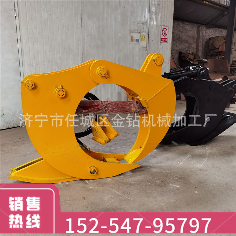 树墩剪切器挖倔机前端属具挖机拔树根器双油缸刨树机刨树墩直拔机