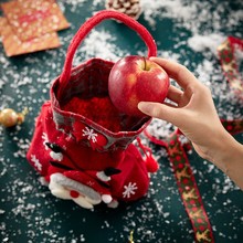 圣诞节儿童礼品袋礼物袋平安夜苹果袋包装盒手提袋糖果袋子装饰品