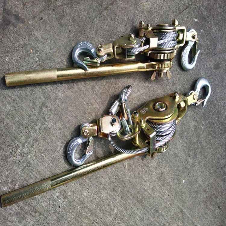 多 功能日式紧线器棘轮钢丝绳拉紧器钢绞线收紧器电力卡线器夹头