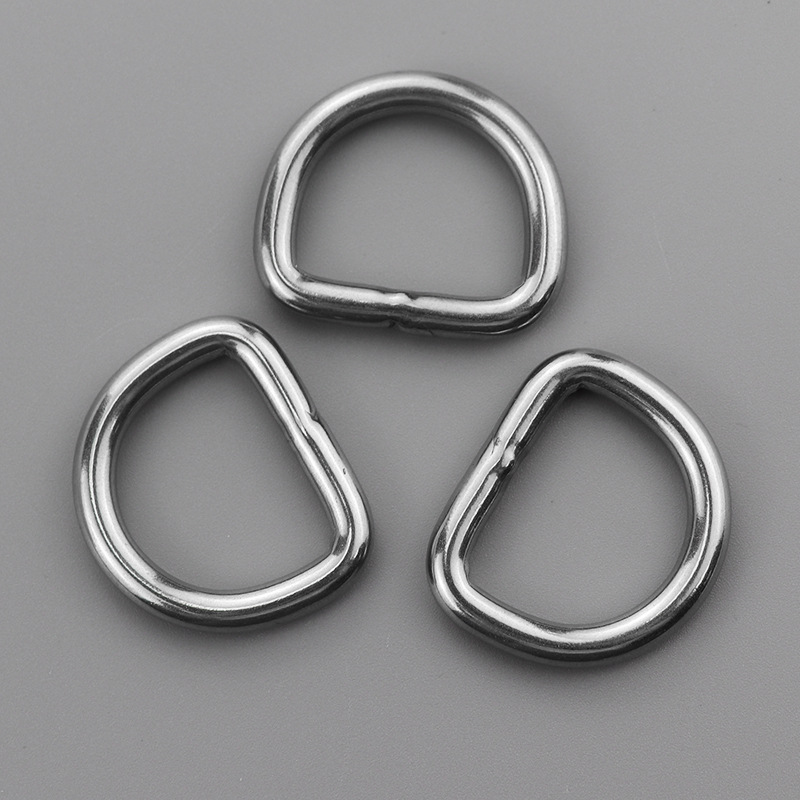 厂家304不锈钢d扣 无缝焊接半圆形d型扣d字扣d形环 潜水索具健身