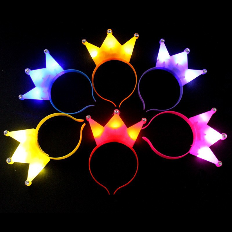 Barrettes Horn Rabbit Ears Headband Cat Ears Children's Christmas Luminous Headband Toy Push Drainage Small Gift