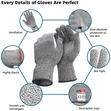 Anti Cut Safety Gloves High-strength Industry Kitchen跨境专