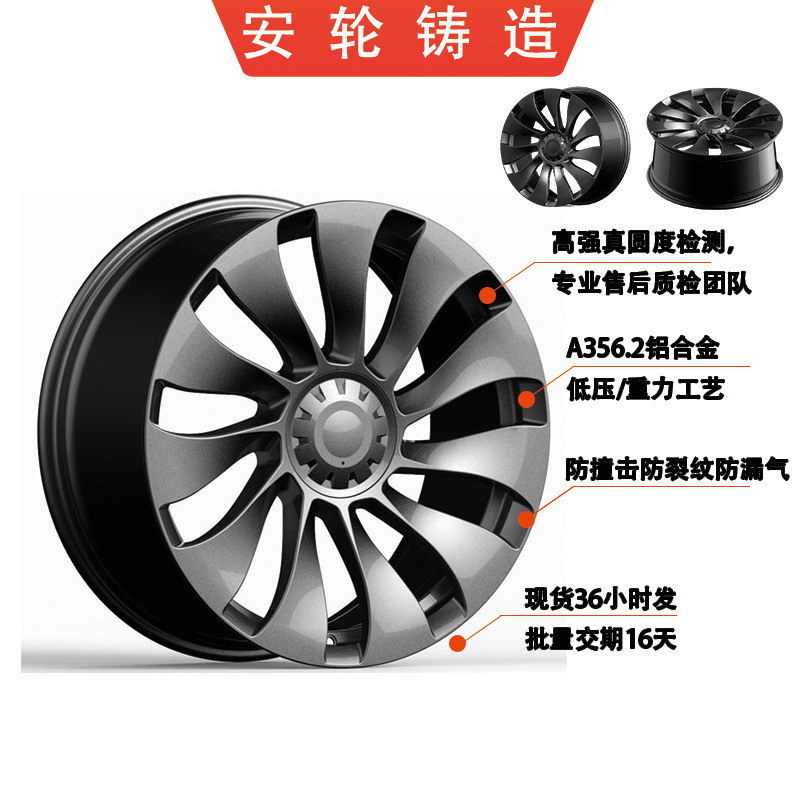 适配20/21款新款modely全轮驱动版20寸轮毂钢圈原厂款轮辋铝合金