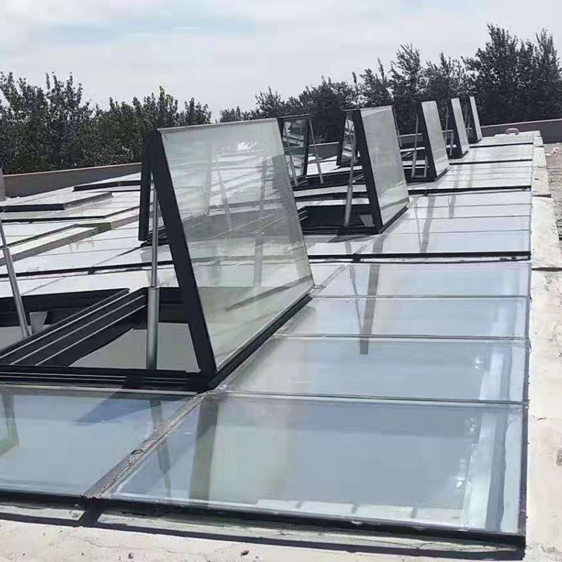 厂家供应 铝合金手动电动天窗 手动电动排烟天窗 智能天窗
