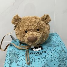 原jellycat巴塞罗那熊头包包斜挎包新品可爱毛绒玩偶小熊包ins风