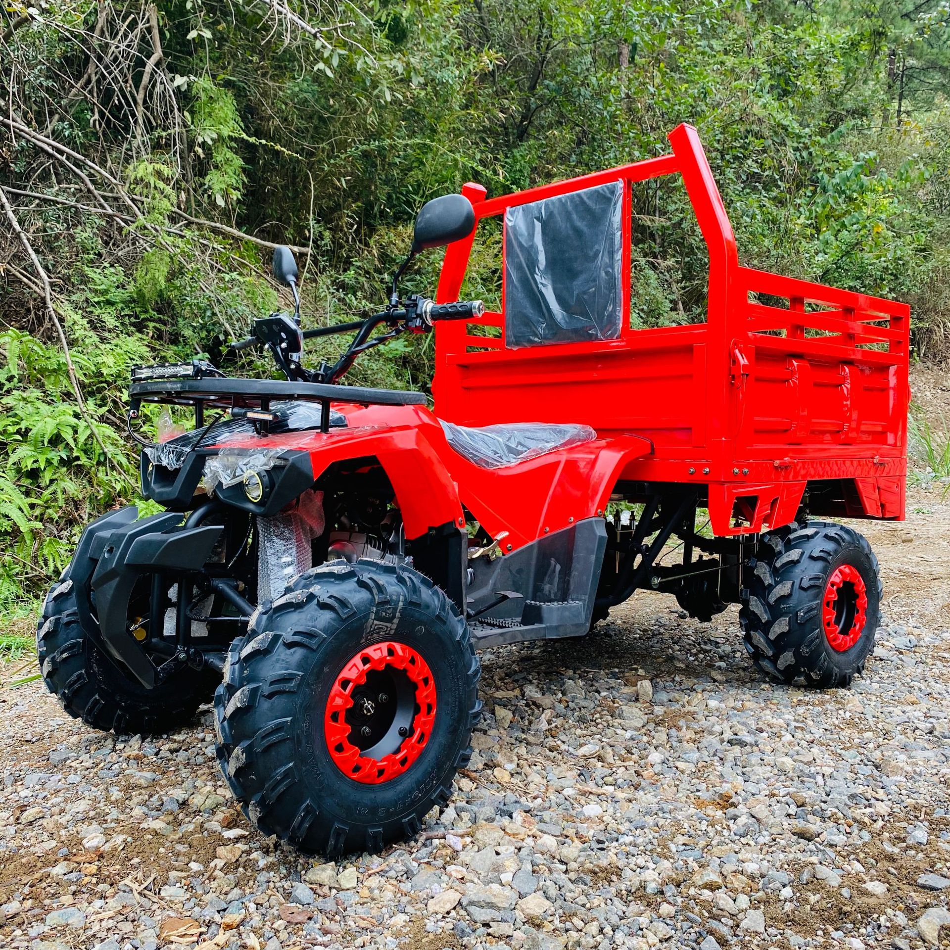 小战神125c越野沙滩车四轮带斗摩托车全地形成人越野拉货山地农用