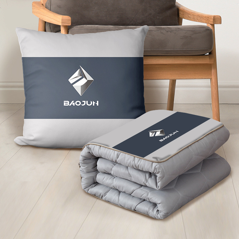 4S Shop Car Logo Pillow Blanket Pillow Blanket Car Dual Purpose Throw Pillow Multi-Function Back Cushion Pillow Blanket Sub