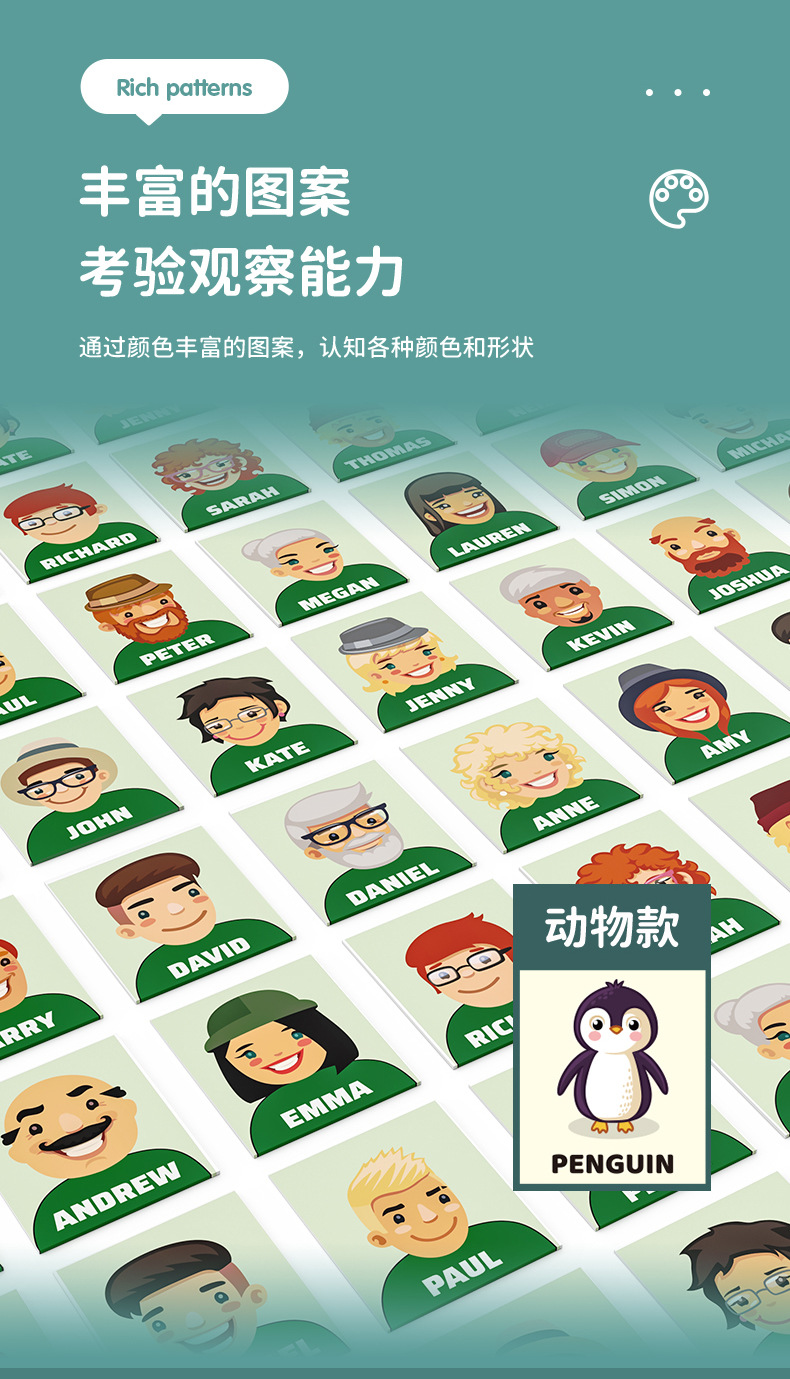 4775抖音 桌面游戏猜人物他是谁玩具 聚会猜猜我是哪个谁比赛游戏