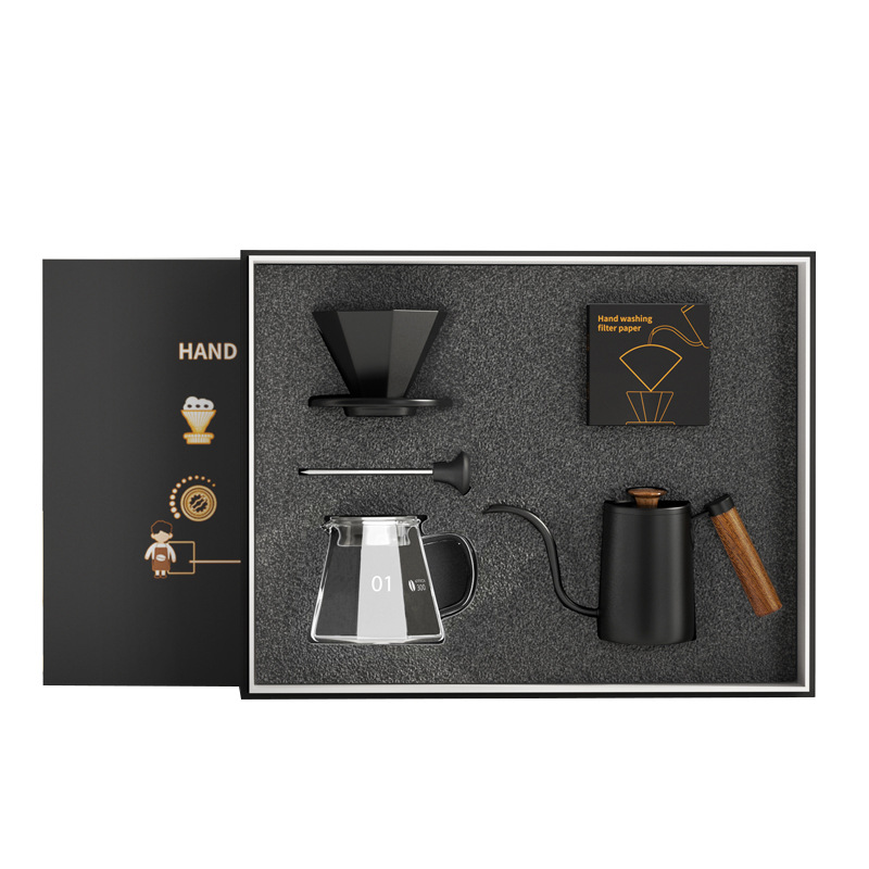 Coffee Hand Punch Set Coffee Gift Box Coffee Appliance Coffee Pot Gift Drip Filter Household Pour-over Coffee Gift Box