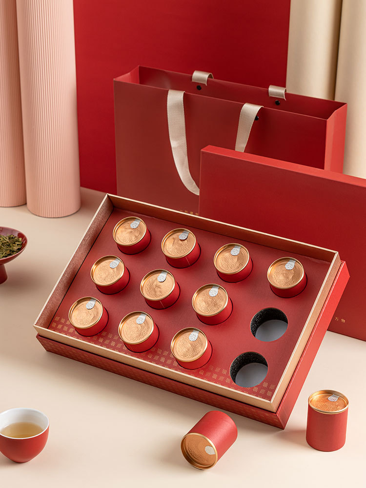 小罐茶礼盒空盒茶叶包装盒空礼盒普洱茶碎银子红茶叶礼盒装空珩铭