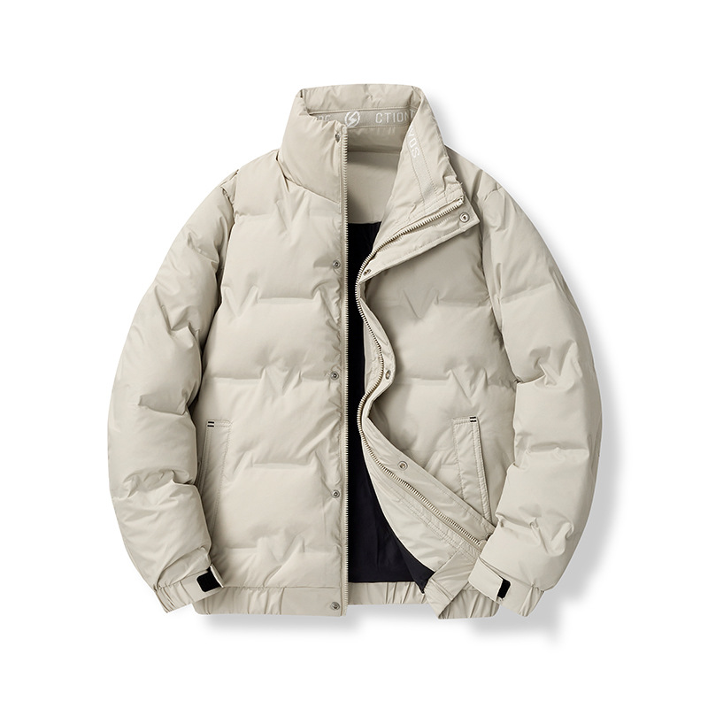 新款羽绒服男冬季潮流保暖立领宽松白鸭绒上衣服男青年外套男潮款