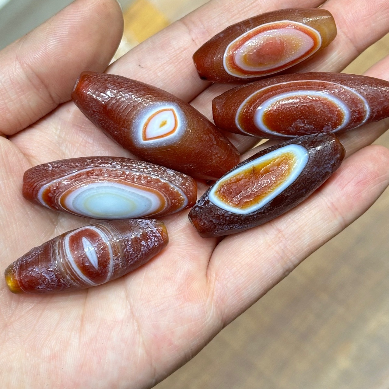 天然缠丝玛瑙天眼勒子药师天珠桶珠背云吊坠星月金刚佛珠文玩配饰