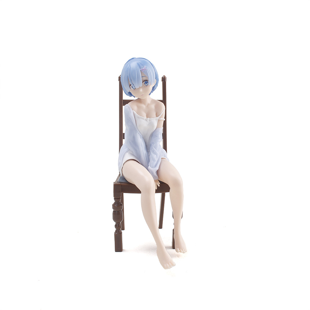 Different Life Sitting Chair from Scratch REM Anime Model Pajamas REM Hand-Made Chassis Ornaments