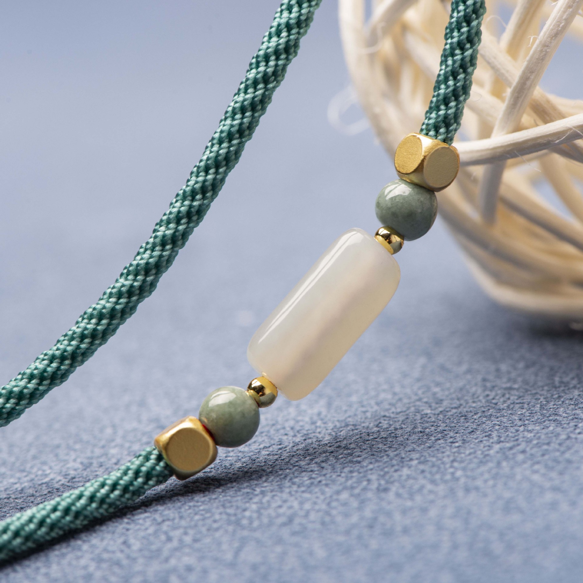 手工编织和田玉项链绳珠宝玉佩吊坠挂脖挂绳绑翡翠高货绳玉坠绳子