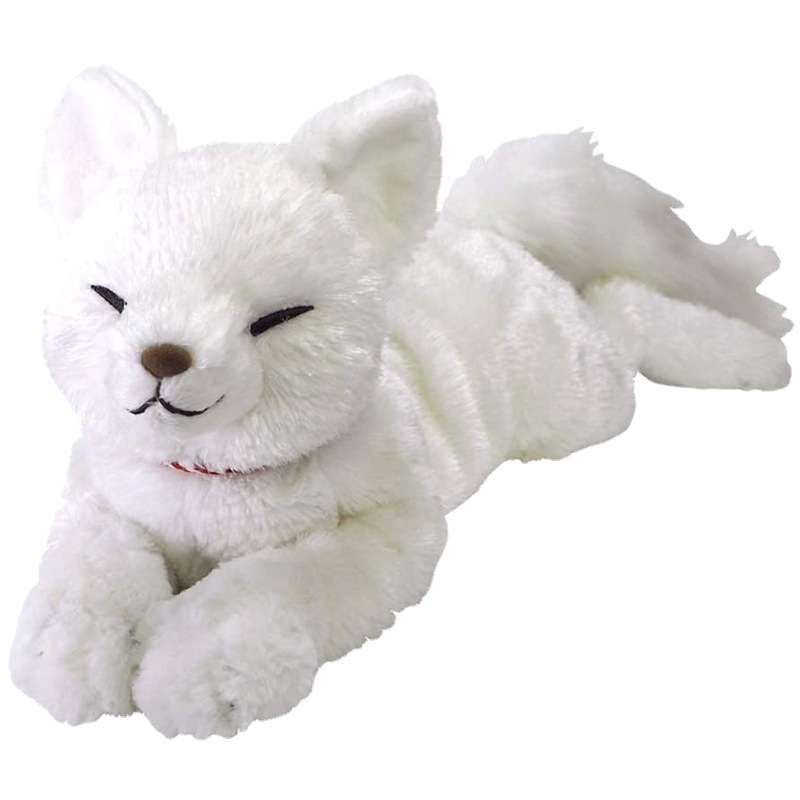 定制小狐狸公仔玩偶亚马逊仿真藏狐毛绒公仔来图定做节日礼物娃娃