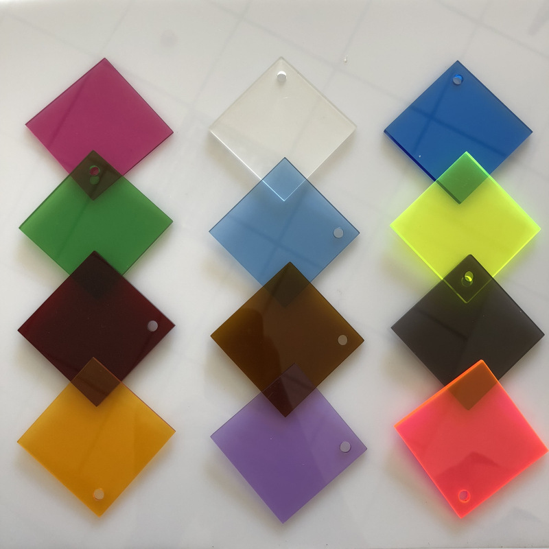彩色透明亚格力有色有机玻璃亚克力板塑料板红黄蓝色