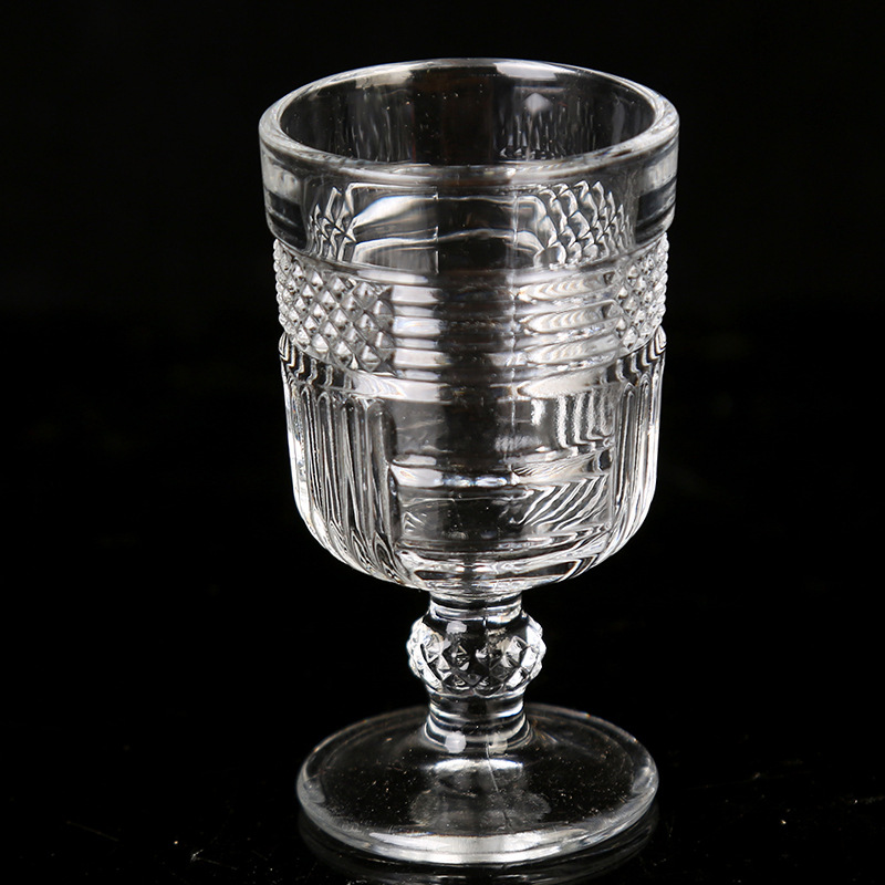 SOURCE Factory Wholesale Creative Goblets Wine Glass Household Glass Crystal Cocktail Glass White