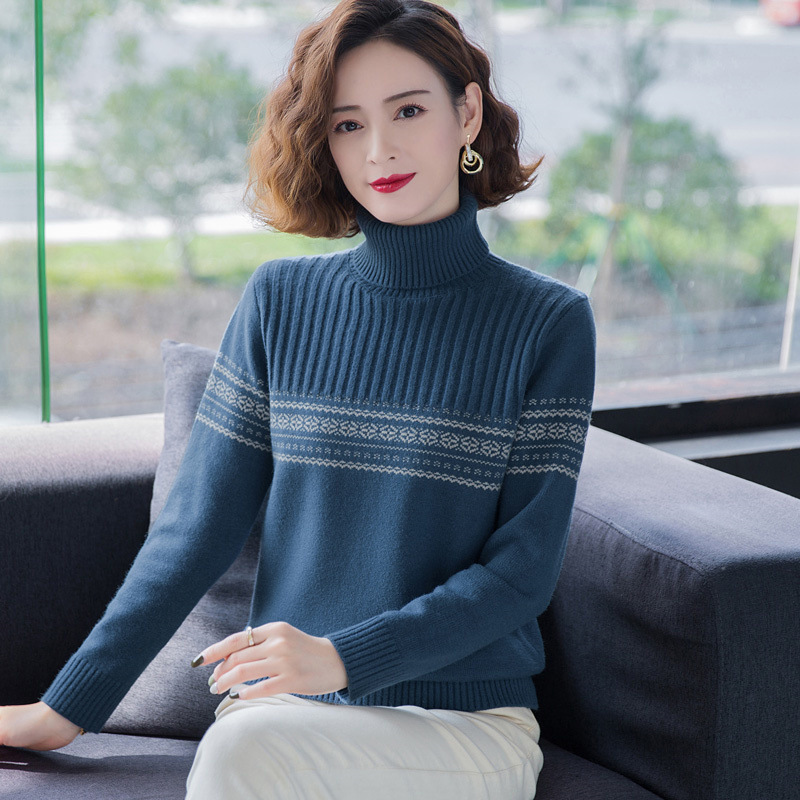 专柜正品羊毛衫女短款秋冬宽松加厚毛衣女时尚百搭羊绒衫保暖上衣