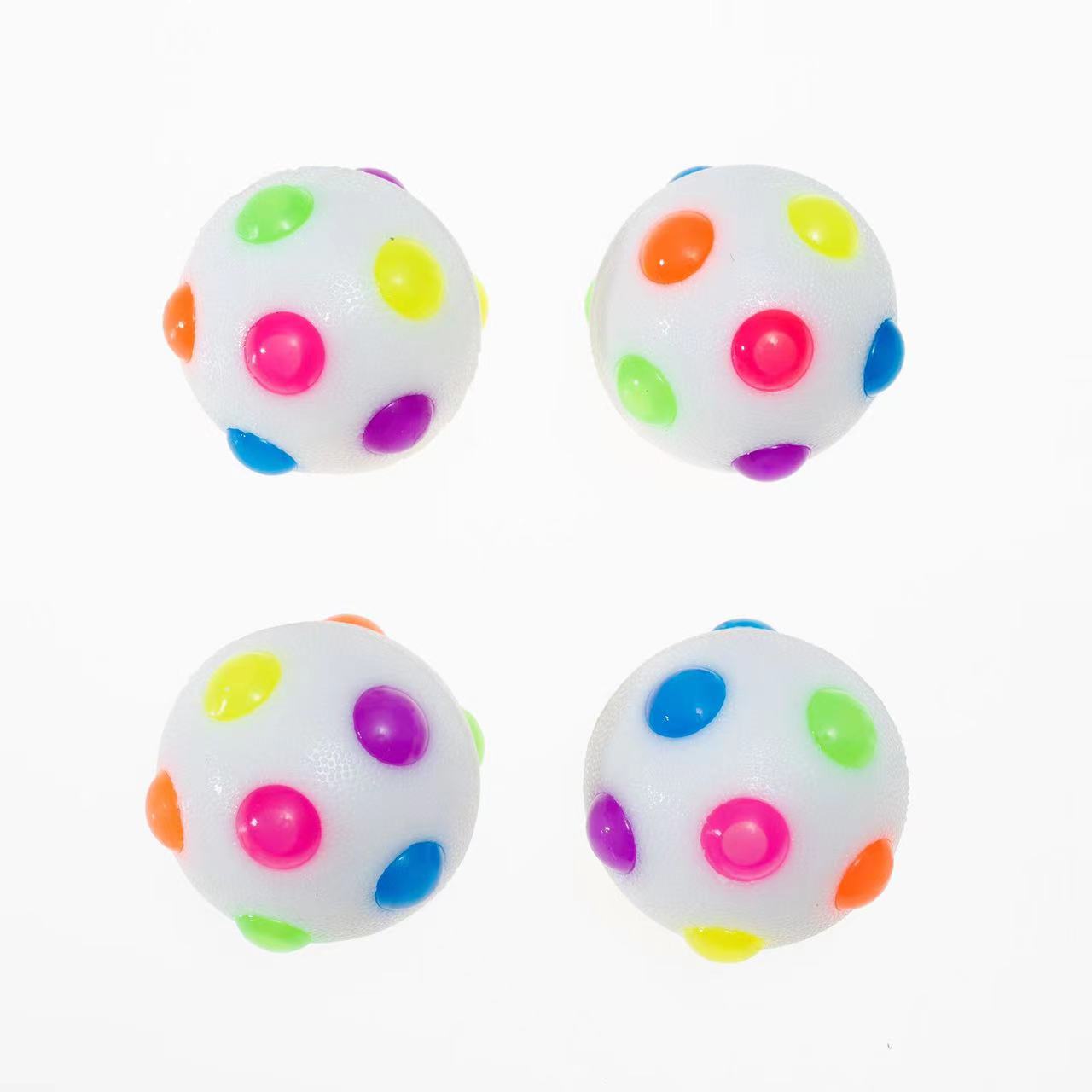 跨境爆款bouncing ball 世界杯儿童益智玩具迪斯科发光弹力球批发