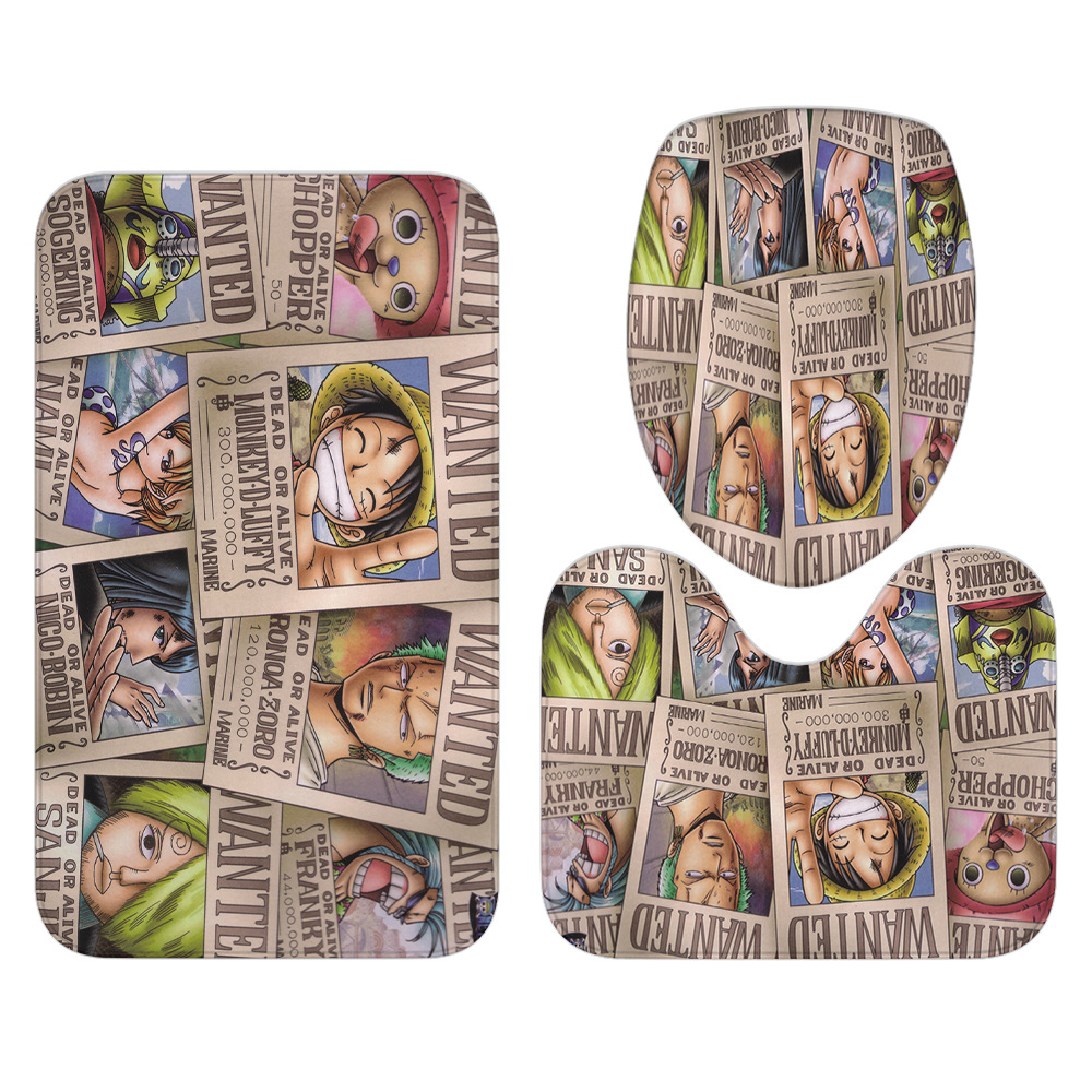 Manufacturer Anime Series Modern Minimalist Character One Piece Craft Personality Shower Curtain Water-Repellent Cloth