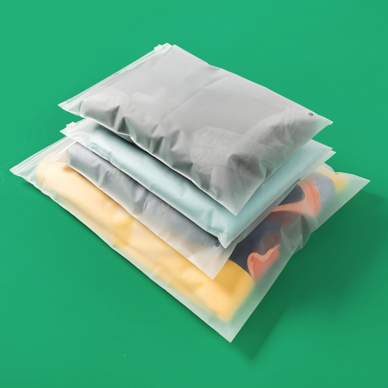 现货优惠30*40 cpe磨砂拉链袋塑料袋自封袋 说明书服装内衣包装袋
