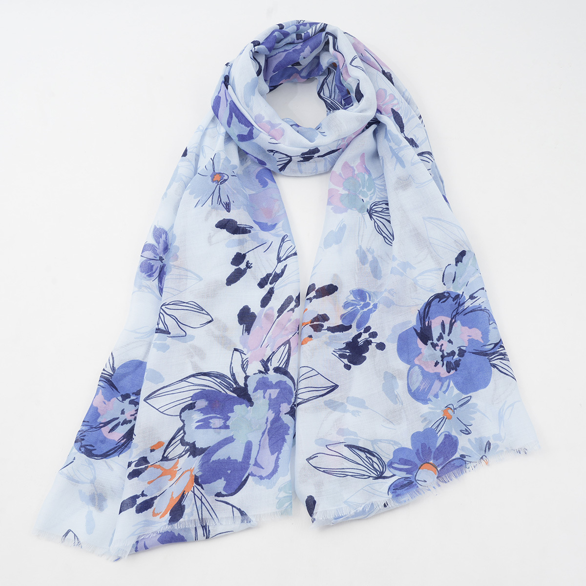 European and American Custom Foreign Trade Autumn New Fresh Sweet Small Floral Women's Scarf High Sense Sun-Proof Shawl