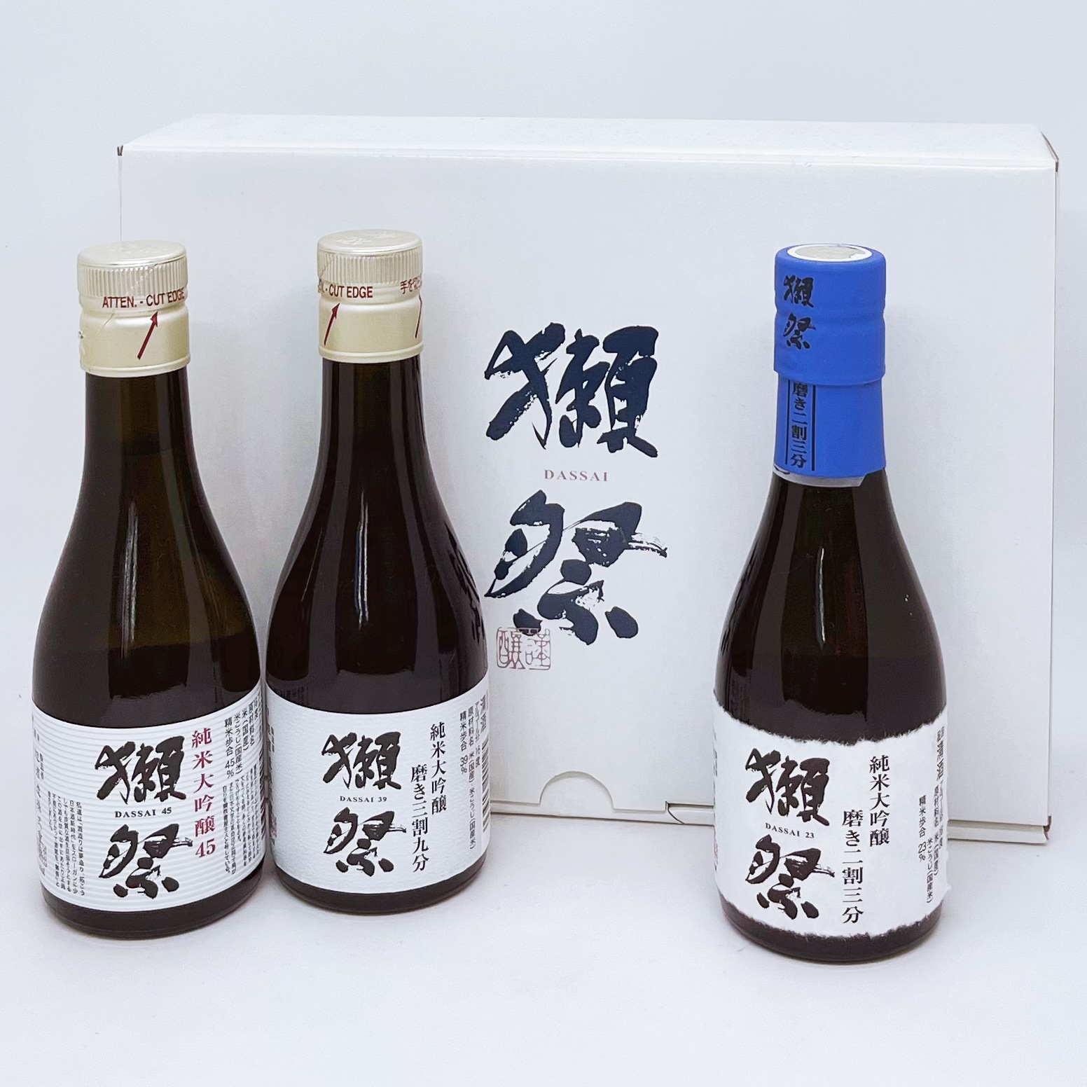 日本獭祭dassai清酒23 39 45礼盒180ml*3组合装纯米大吟酿清酒