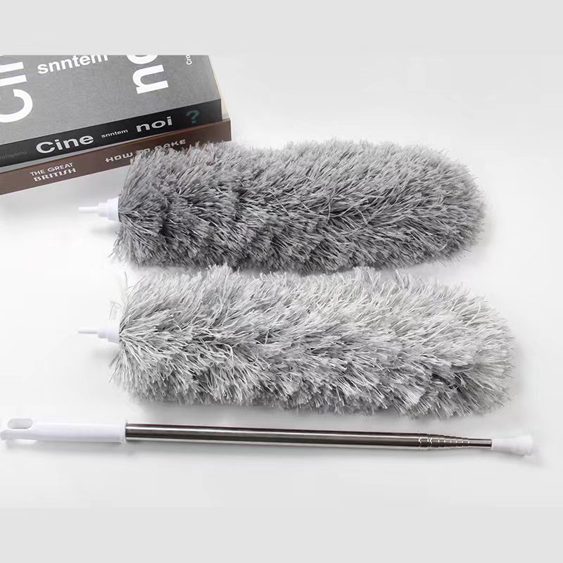 Hot Selling Product Flexible Fiber Dust Remove Brush Kitchen Living Room Home Stainless Steel Retractable 2.8 M Feather Duster