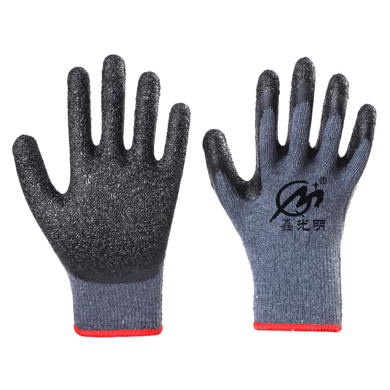 Ten-Pin Pleated Protective Gloves, Non-Slip Wear-Resistant Gloves, Xinguangming Pleated Protective Gloves